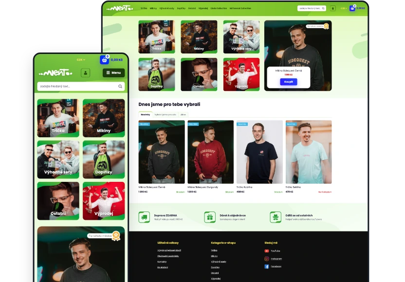 portfolio MentůvShop.cz